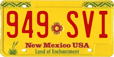 NM license plate 949SVI