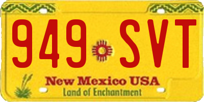 NM license plate 949SVT