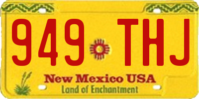 NM license plate 949THJ