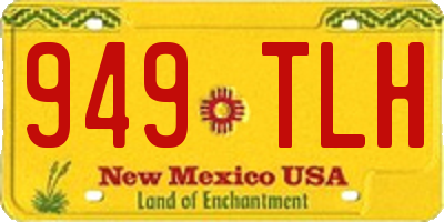 NM license plate 949TLH