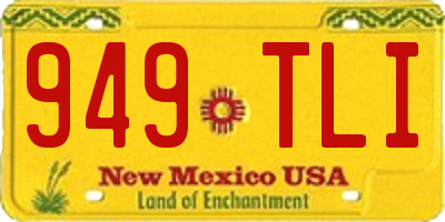 NM license plate 949TLI