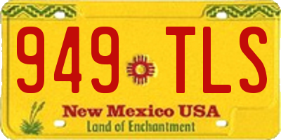 NM license plate 949TLS