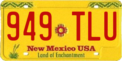 NM license plate 949TLU