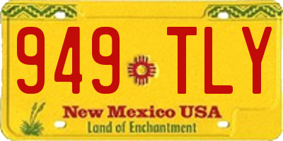 NM license plate 949TLY