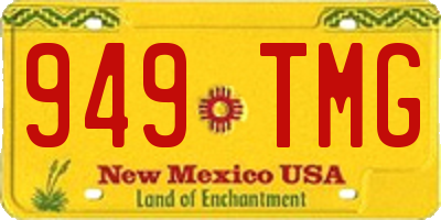 NM license plate 949TMG