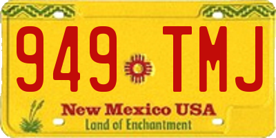 NM license plate 949TMJ