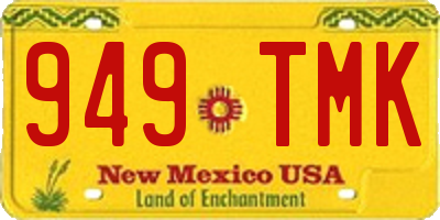 NM license plate 949TMK