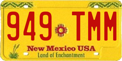 NM license plate 949TMM