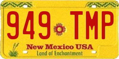 NM license plate 949TMP