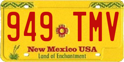 NM license plate 949TMV