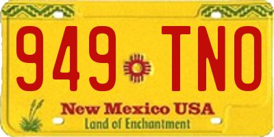 NM license plate 949TNO
