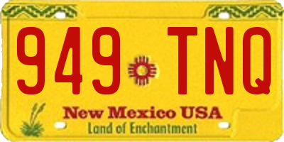 NM license plate 949TNQ