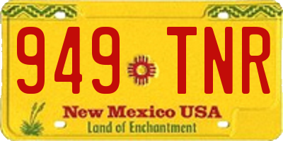NM license plate 949TNR