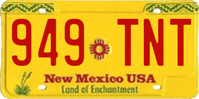 NM license plate 949TNT