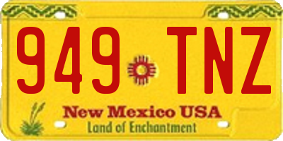 NM license plate 949TNZ