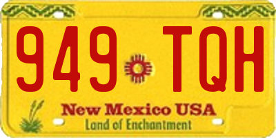 NM license plate 949TQH