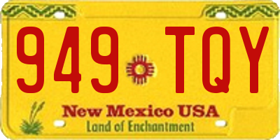 NM license plate 949TQY