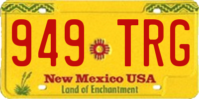 NM license plate 949TRG