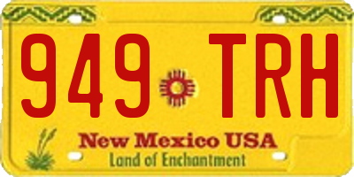 NM license plate 949TRH
