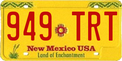 NM license plate 949TRT