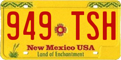 NM license plate 949TSH