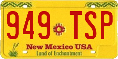 NM license plate 949TSP