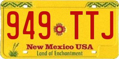 NM license plate 949TTJ
