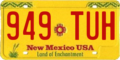 NM license plate 949TUH