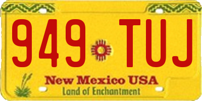 NM license plate 949TUJ