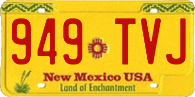 NM license plate 949TVJ