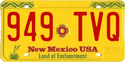 NM license plate 949TVQ