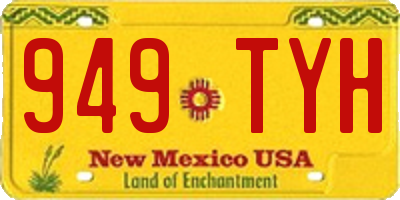 NM license plate 949TYH