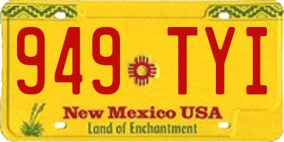 NM license plate 949TYI