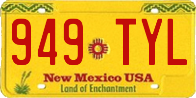 NM license plate 949TYL
