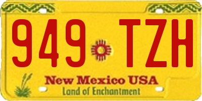 NM license plate 949TZH