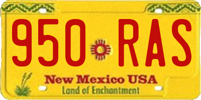 NM license plate 950RAS