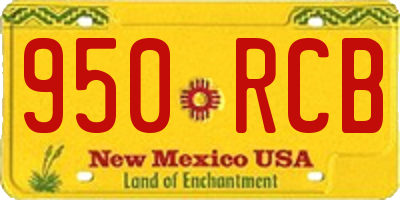NM license plate 950RCB