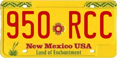 NM license plate 950RCC