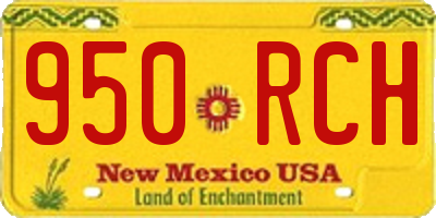 NM license plate 950RCH