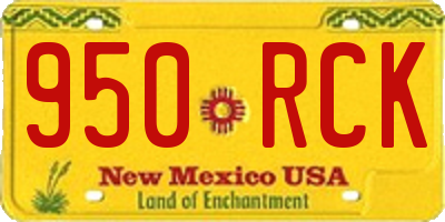 NM license plate 950RCK