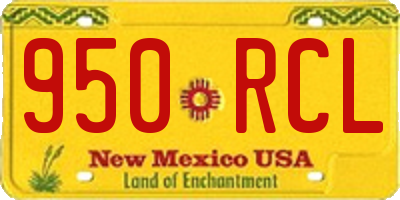 NM license plate 950RCL