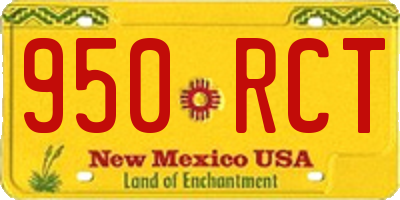 NM license plate 950RCT