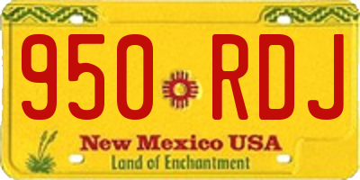 NM license plate 950RDJ