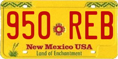 NM license plate 950REB