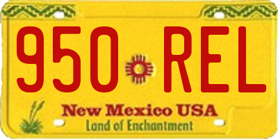 NM license plate 950REL