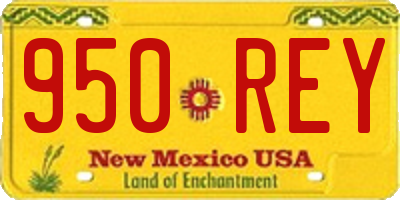 NM license plate 950REY