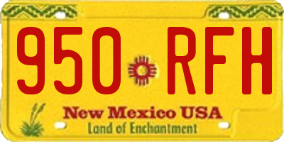 NM license plate 950RFH