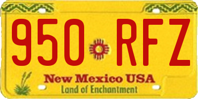 NM license plate 950RFZ