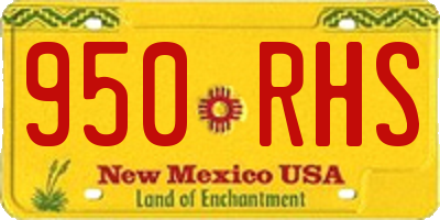 NM license plate 950RHS