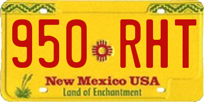 NM license plate 950RHT